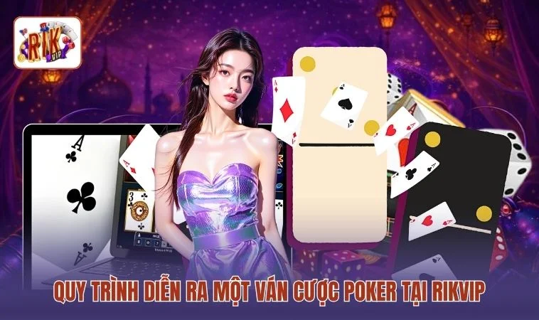 Quy trình diễn ra một ván cược Poker tại RIKVIP